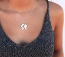 Collana da donna con mappamondo G479 1