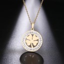 Collana da donna con quadrifoglio D229 1