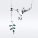 Collana da donna con uccellino e rametto 1
