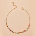 Collana da donna con zirconi colorati 7