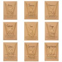 Collana da donna segno zodiacale 3 pz 6