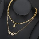 Collana doppia da donna segno zodiacale 18