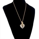 Collana e orecchini a forma di cuore J721 5