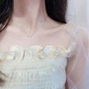 Collana femminile sottile con stelle 2