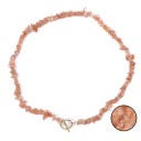 Collana in pietre colorate naturali lunghezza 45 cm catena regolabile in oro chiusura a moschettone in lega di zinco Per feste e uso quotidiano 4