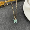 Collana intrecciata da donna con farfalla 5