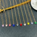 Collana intrecciata da donna con farfalla 1