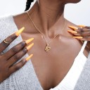 Collana intrecciata da donna con serpente 2