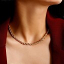 Collana intrecciata da donna D211 2