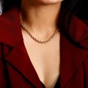 Collana intrecciata da donna D211 3