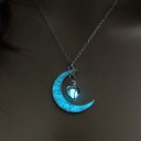 Collana luminosa da donna con luna 5