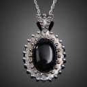 Collana retro da donna - nera 2