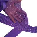 Collant a rete donna con diamanti e strass Collant in nylon lucido con cristalli Collant a rete alla moda per feste 9