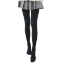 Collant alti da donna in nylon 120D Opachi caldi elasticizzati per l'inverno Moda per l'autunno e l'inverno 1