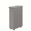 Collapsible Laundry Basket on Wheels 45 l with Lid and Handles Textile Storage Basket for Laundry in Bathroom and Laundry Room 3