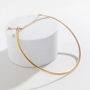 Collar choker elegante para mujer con diámetro ajustable de 13 cm, diseño sólido para ocasiones especiales 2