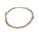 Collar choker para mujeres con cristales, ajustable, complemento elegante para eventos nocturnos 1