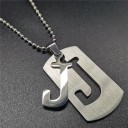 Collar con letras del alfabeto 12