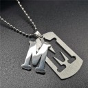 Collar con letras del alfabeto 15