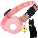 Collar con soporte para AirTag para gatos y perros pequeños Collar ajustable y cómodo con estampado de luna y estrellas Variantes de color Material resistente 8 Collar con soporte para AirTag para gatos y perros pequeños Collar ajustable y cómodo con estampado de luna y estrellas Variantes de color Material resistente 8