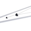 Collar de corazón negro para mujer 3