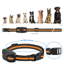 Collar de entrenamiento eléctrico largo para perros con control remoto, recargable, resistente al agua, con pitido, vibración y descarga eléctrica. 6