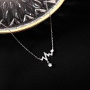 Collar de latidos del corazón para mujer D488 3