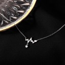 Collar de latidos del corazón para mujer D488 5