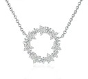 Collar de mujer con círculo floral. 1