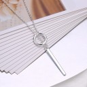 Collar de mujer con círculo y barra. 5