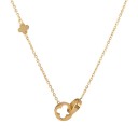 Collar de mujer con círculos conectados 4
