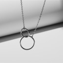 Collar de mujer con círculos conectados 5