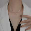 Collar de mujer con colgante conectado D406 1