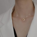 Collar de mujer con colgante conectado D406 4