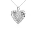 Collar de mujer con corazón abierto 3