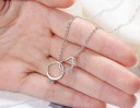 Collar de mujer con corazón y anillo. 2