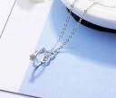 Collar de mujer con corazón y anillo. 3