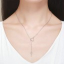Collar de mujer con corazón y llave 2