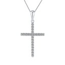 Collar de mujer con cruz D529 4