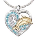 Collar de mujer con delfines D326 1