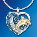 Collar de mujer con delfines D326 2