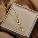 Collar de mujer con estrellas D281 3