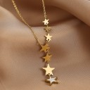 Collar de mujer con estrellas D281 4