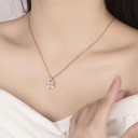 Collar de mujer con flor D481 6