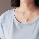 Collar de mujer con hoja G655 1