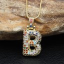 Collar de mujer con letra del alfabeto D352 6