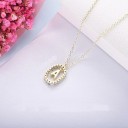 Collar de mujer con letra del alfabeto D697 2