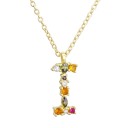 Collar de mujer con letra del alfabeto D698 9