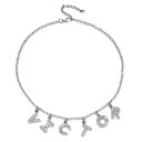 Collar de mujer con letras 14