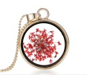 Collar de mujer con una flor en un círculo. 4